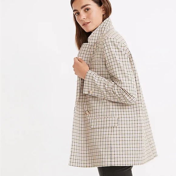 Madewell Dorset Blazer in Albermarle Plaid Size Large - Picture 3 of 11